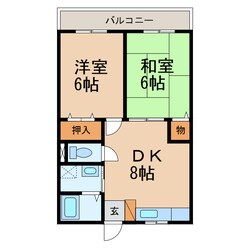 イーストハウスの物件間取画像